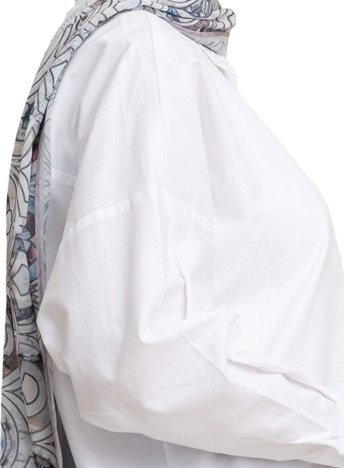 White Oxford Over Size Shirt - Khotwh